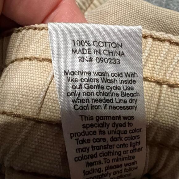 Pacsun Pants Mens Small (29x29) Baggy Cargo Tan Beige Skater *flaw - Picture 8 of 12